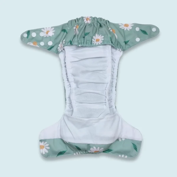 Modern Washable Cloth Diaper (১ পিস মডার্ন ক্লথ ডায়াপারের সাথে ২ টি প্যাড) – Daisy